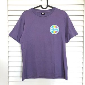 Stussy Vintage Logo Purple T-Shirt